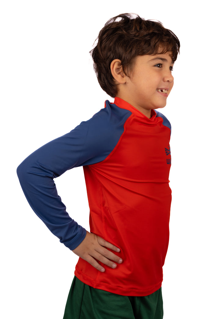 Children's Red Long Sleeve Rashguard