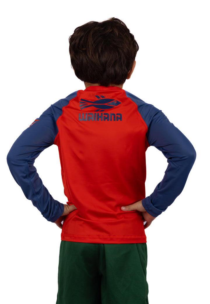 Children's Red Long Sleeve Rashguard