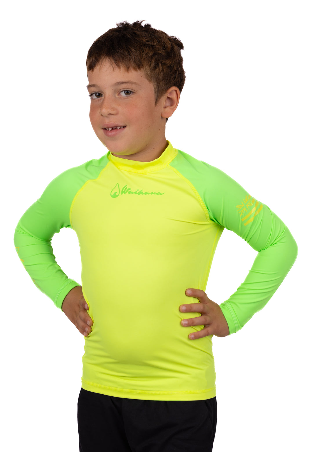 Children's Lime Long Sleeve Rashguard
