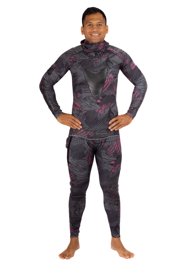 Men’s Pink Fishbone Spearfishing 1.5mm Wetsuit