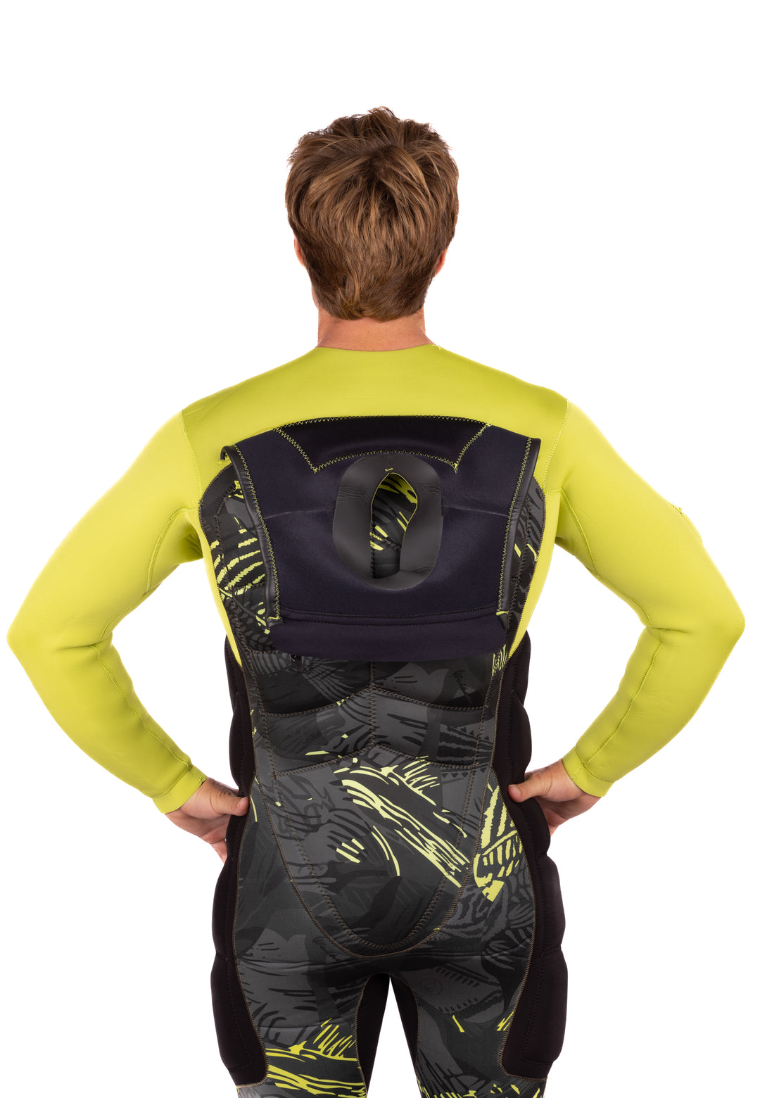 Vaporera de impacto de espina de pescado color lima 5/4 para hombre