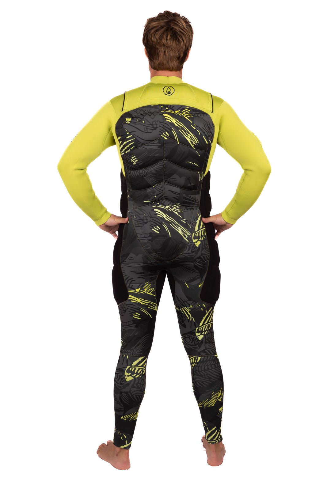 Vaporera de impacto de espina de pescado color lima 5/4 para hombre