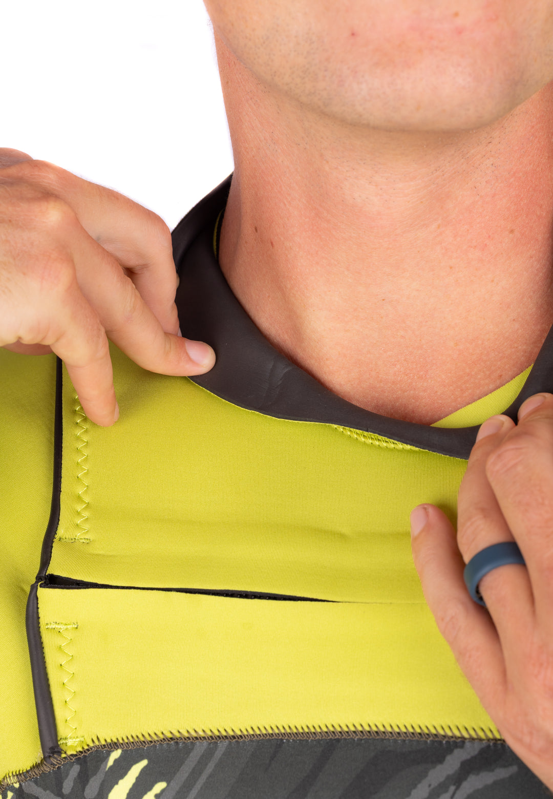 Vaporera de impacto de espina de pescado color lima 5/4 para hombre