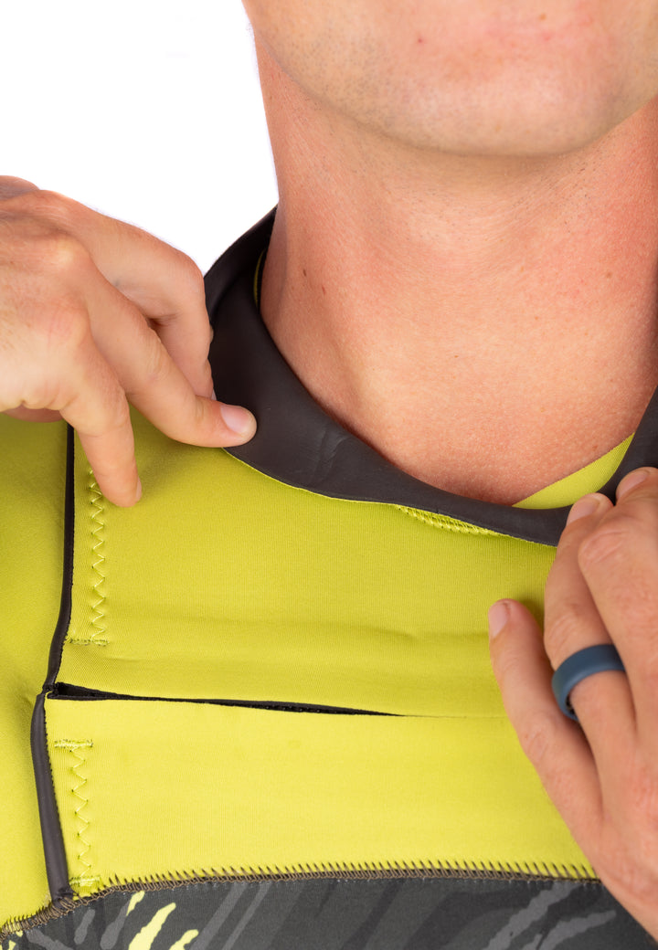 Vaporera de impacto de espina de pescado color lima 5/4 para hombre