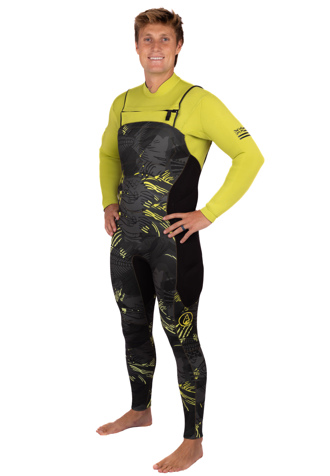 Vaporera de impacto de espina de pescado color lima 5/4 para hombre