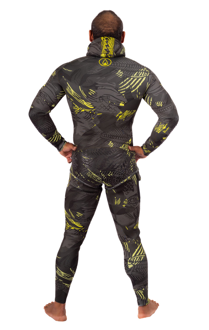 Men’s Lime Fishbone Spearfishing 3.5mm Wetsuit