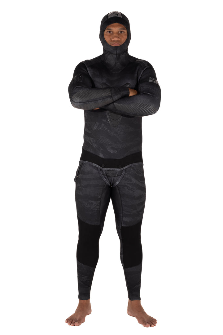 Traje de neopreno Tropicam negro de 7,5 mm para hombre