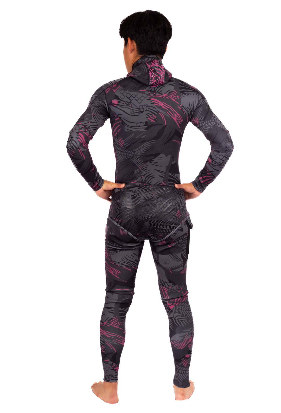 Traje de neopreno rosa para pesca submarina Fishbone de 1,5 mm para hombre