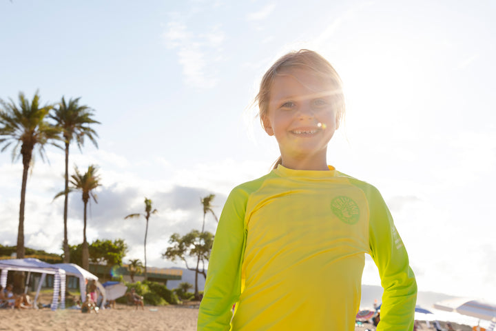 Children's Yellow Long Sleeve Rashguard